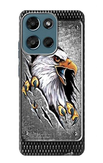 S0855 Aigle Métal Etui Coque Housse pour Motorola Moto G (2026), G Play (2026)