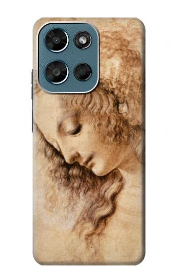 S1045 Leonardo da Vinci Femme Head Etui Coque Housse pour Motorola Moto G (2026), G Play (2026)