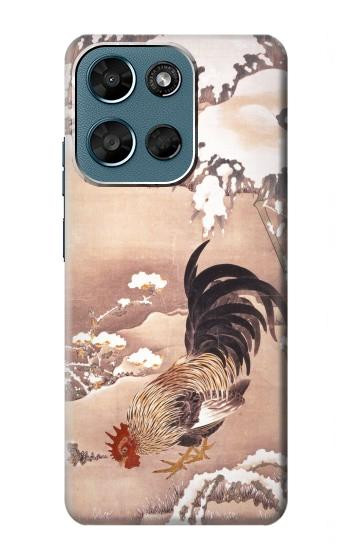 S1332 Ito Jakuchu Coq Etui Coque Housse pour Motorola Moto G (2026), G Play (2026)