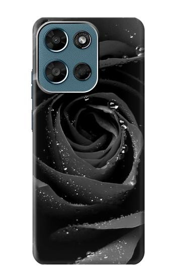 S1598 Noir Rose Etui Coque Housse pour Motorola Moto G (2026), G Play (2026)