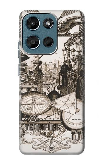 S1681 Dessin steampunk Etui Coque Housse pour Motorola Moto G (2026), G Play (2026)