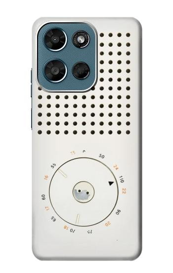 S1857 Rétro transistor radio Etui Coque Housse pour Motorola Moto G (2026), G Play (2026)