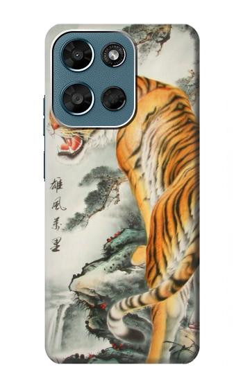 S1934 Peinture Tigre chinois Etui Coque Housse pour Motorola Moto G (2026), G Play (2026)