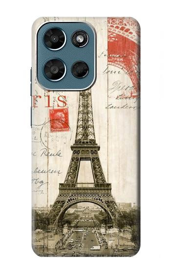 S2108 Tour Eiffel de Paris Carte postale Etui Coque Housse pour Motorola Moto G (2026), G Play (2026)