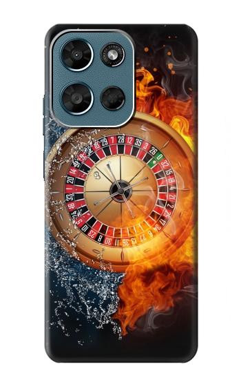 S2289 Roulette Casino Pari Etui Coque Housse pour Motorola Moto G (2026), G Play (2026)
