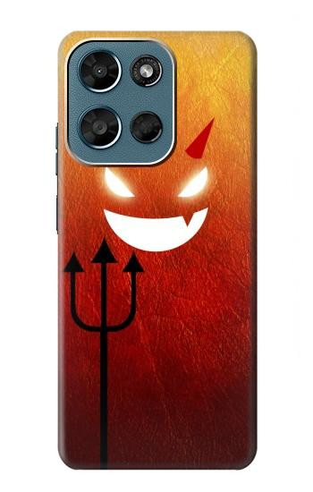 S2454 Rouge mignon petit diable Dessin animé Etui Coque Housse pour Motorola Moto G (2026), G Play (2026)
