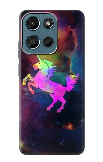 S2486 Arc en ciel espace de nébuleuse Licorne Etui Coque Housse pour Motorola Moto G (2026), G Play (2026)