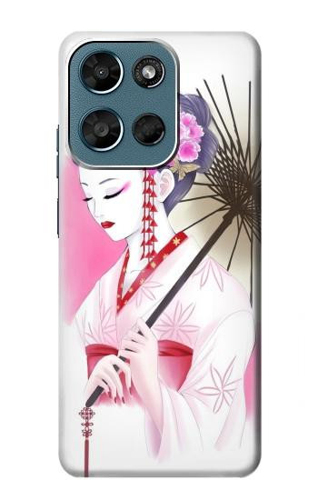 S2579 Traditionnelle japonaise Geisha Kimono Etui Coque Housse pour Motorola Moto G (2026), G Play (2026)
