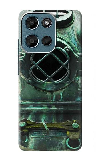 S2632 Antique Mer Profonde Millésime Casque de plongée Etui Coque Housse pour Motorola Moto G (2026), G Play (2026)