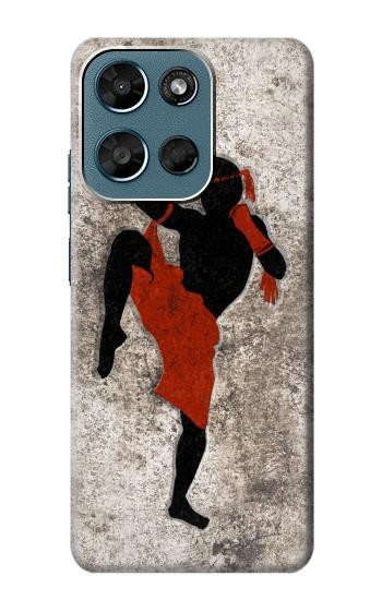 S2634 Muay Thai Kickboxing Art Martial Etui Coque Housse pour Motorola Moto G (2026), G Play (2026)