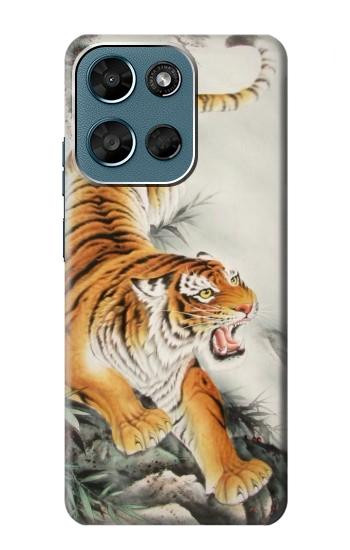 S2751 Tigre Peinture Pinceau chinois Etui Coque Housse pour Motorola Moto G (2026), G Play (2026)