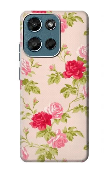 S3037 Jolie Flora Rose Cottage Etui Coque Housse pour Motorola Moto G (2026), G Play (2026)