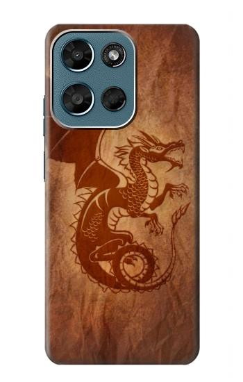 S3086 Rouge dragon Tatouage Etui Coque Housse pour Motorola Moto G (2026), G Play (2026)