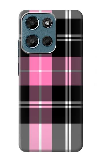 S3091 Motif rose à carreaux Etui Coque Housse pour Motorola Moto G (2026), G Play (2026)
