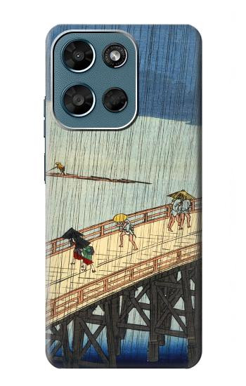S3347 Utagawa Hiroshige douche soudaine Etui Coque Housse pour Motorola Moto G (2026), G Play (2026)