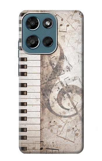 S3390 Note de musique Etui Coque Housse pour Motorola Moto G (2026), G Play (2026)