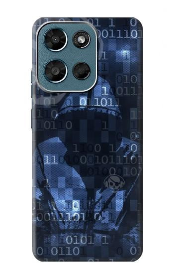 S3431 Numérique Cyber ​​code Hacker Etui Coque Housse pour Motorola Moto G (2026), G Play (2026)