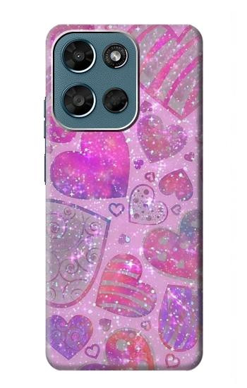 S3710 Coeur d'amour rose Etui Coque Housse pour Motorola Moto G (2026), G Play (2026)