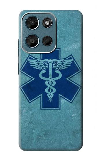 S3824 Symbole Médical Caducée Etui Coque Housse pour Motorola Moto G (2026), G Play (2026)