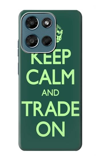 S3862 Restez calme et échangez Etui Coque Housse pour Motorola Moto G (2026), G Play (2026)