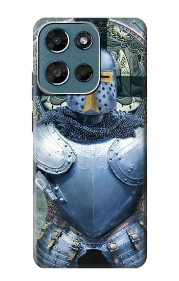 S3864 Templier Médiéval Chevalier Armure Lourde Etui Coque Housse pour Motorola Moto G (2026), G Play (2026)