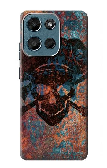 S3895 Pirate Crâne Métal Etui Coque Housse pour Motorola Moto G (2026), G Play (2026)
