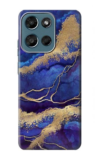 S3906 Marbre violet bleu marine Etui Coque Housse pour Motorola Moto G (2026), G Play (2026)