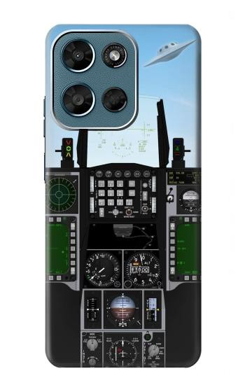 S3933 Avion de chasse OVNI Etui Coque Housse pour Motorola Moto G (2026), G Play (2026)