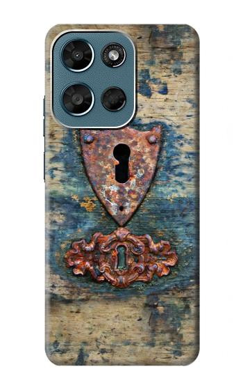 S3955 Porte Météo Vintage avec Trou de Serrure Etui Coque Housse pour Motorola Moto G (2026), G Play (2026)