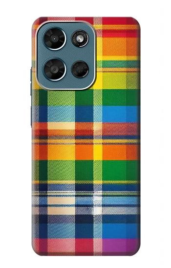 S3983 Texture de tissu LGBTQ Etui Coque Housse pour Motorola Moto G (2026), G Play (2026)