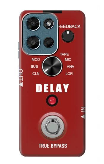 S4011 Graphique de guitare analogique rouge avec delay Etui Coque Housse pour Motorola Moto G (2026), G Play (2026)