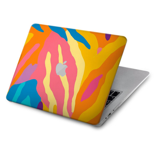 S4037 Motif zèbre coloré Etui Coque Housse pour MacBook Air 15″ (2023,2024,2025) - A2941, A3114, 3241