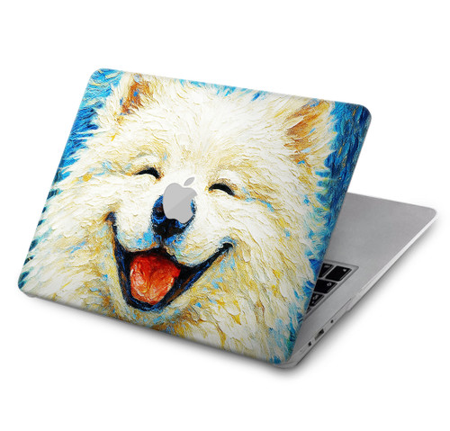 S4064 Chien souriant La Nuit étoilée de Van Gogh Etui Coque Housse pour MacBook Pro 14 M1-M5 A2442,A2779,A2992,A2918,A3112,A3185,A3401,A3434,A3112