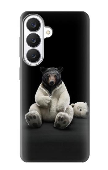 S0878 Ours noir Etui Coque Housse pour Samsung Galaxy S26