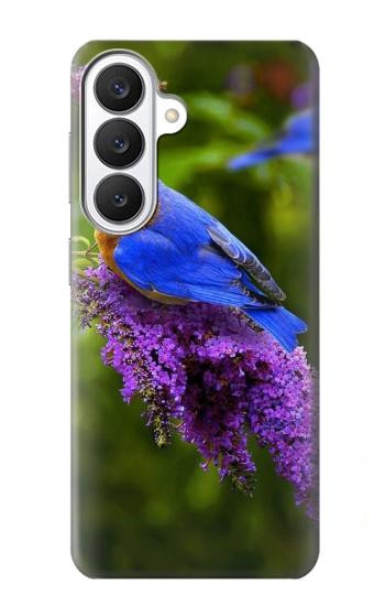 S1565 Oiseau bleu de bonheur Bleu Oiseau Etui Coque Housse pour Samsung Galaxy S26