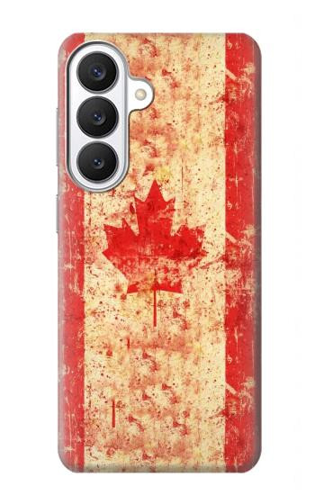 S1603 Drapeau du Canada Vieux Millésime Etui Coque Housse pour Samsung Galaxy S26