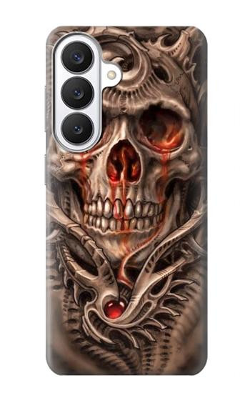 S1675 Crâne sang Tatouage Etui Coque Housse pour Samsung Galaxy S26