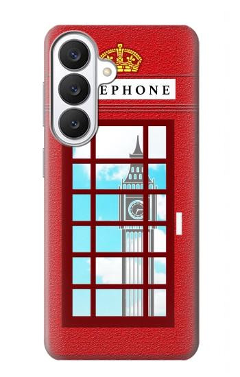 S2059 Angleterre britannique Cabine téléphonique Minimaliste Etui Coque Housse pour Samsung Galaxy S26
