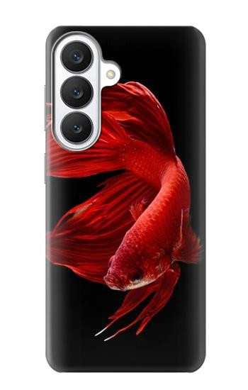 S2092 Rouge Poisson Combattant Etui Coque Housse pour Samsung Galaxy S26