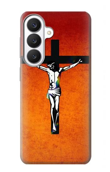 S2421 Jésus-Christ sur la croix Etui Coque Housse pour Samsung Galaxy S26