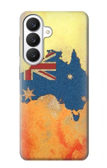 S2494 Australie Drapeau Carte texture de la roche Etui Coque Housse pour Samsung Galaxy S26
