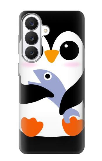 S2631 Mignon Bébé Pingouin Etui Coque Housse pour Samsung Galaxy S26