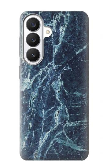 S2799 Lumière Bleu Marbre Pierre Imprimé Graphique Etui Coque Housse pour Samsung Galaxy S26