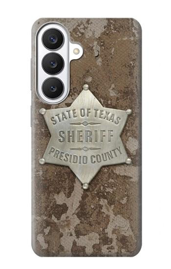 S2868 Texas Presidio shérif du comté Badge Etui Coque Housse pour Samsung Galaxy S26