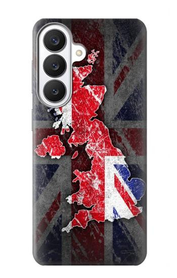 S2936 Royaume-Uni Drapeau britannique Carte Etui Coque Housse pour Samsung Galaxy S26