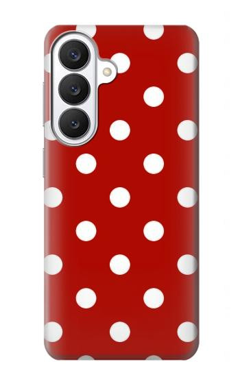 S2951 Rouge Pois Etui Coque Housse pour Samsung Galaxy S26