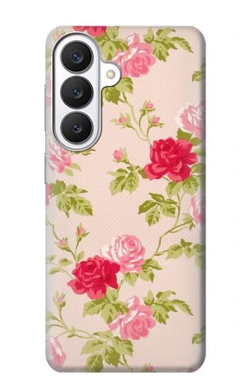 S3037 Jolie Flora Rose Cottage Etui Coque Housse pour Samsung Galaxy S26