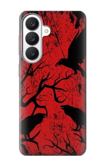 S3325 Corbeau Noir Sang Arbre Etui Coque Housse pour Samsung Galaxy S26