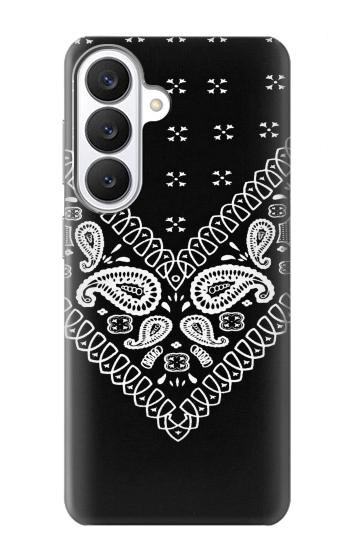 S3363 Motif Bandana Noir Etui Coque Housse pour Samsung Galaxy S26