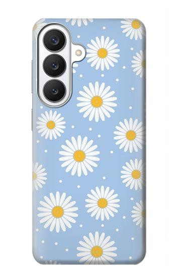 S3681 Motif de fleurs de marguerite Etui Coque Housse pour Samsung Galaxy S26